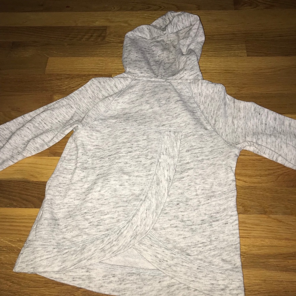 Grey Abercrombie Hoodie w/ Distressed Moose - Picture 3 of 4